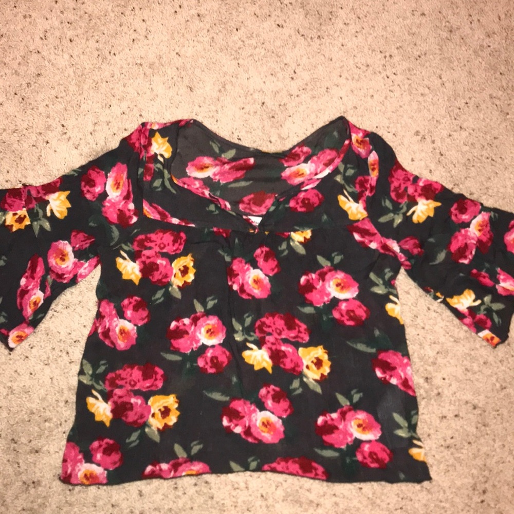Abercrombie Kids floral blouse